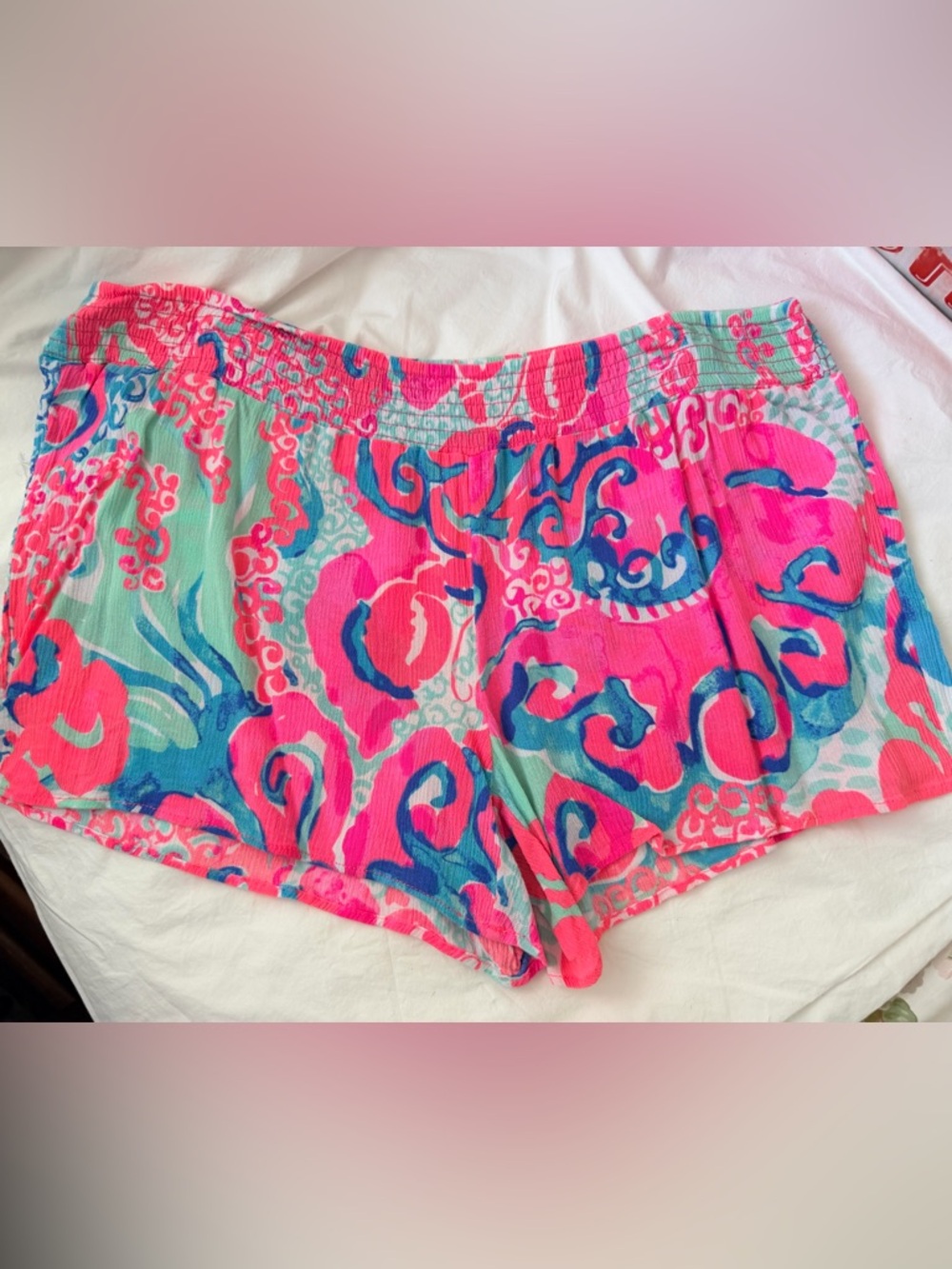 Lilly Pulitzer Kat shorts coral reef I’m so jelly women’s XL